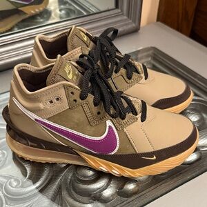 Nike Atmos LeBron Air Max 5 Youth Khaki Magenta Sneakers